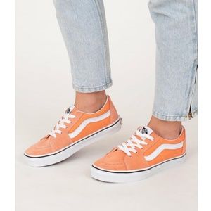 NWOB Vans Old Skool Sk8-Low Sneakers in Melon Cadmium/White Women's 5.5 Men's 4